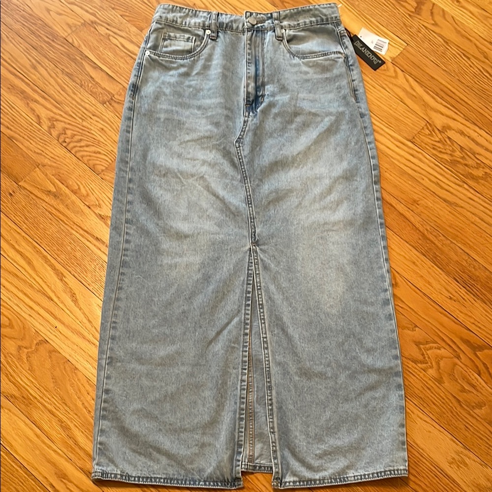 Blank NYC denim maxi skirt NWT